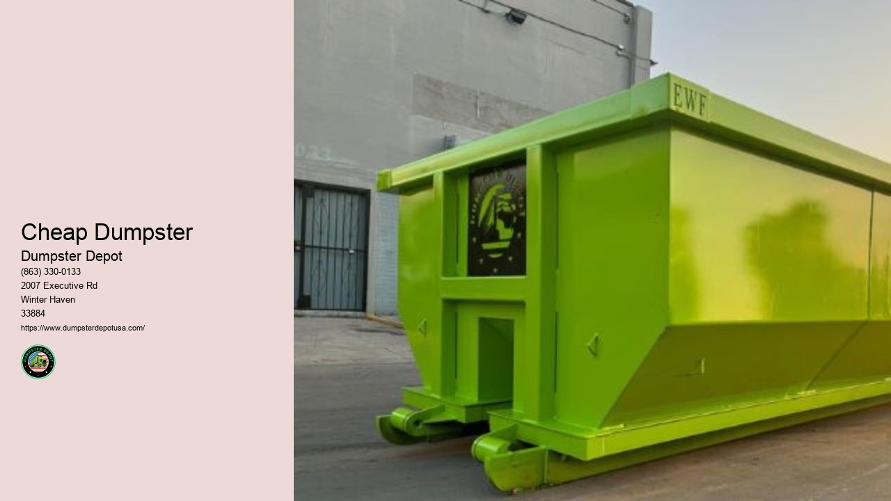 3 Cubic Yard Dumpster Rental