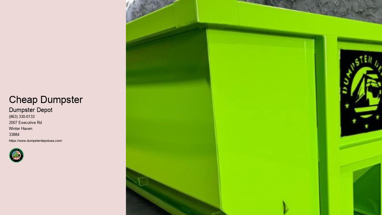 Cheap One Day Dumpster Rental