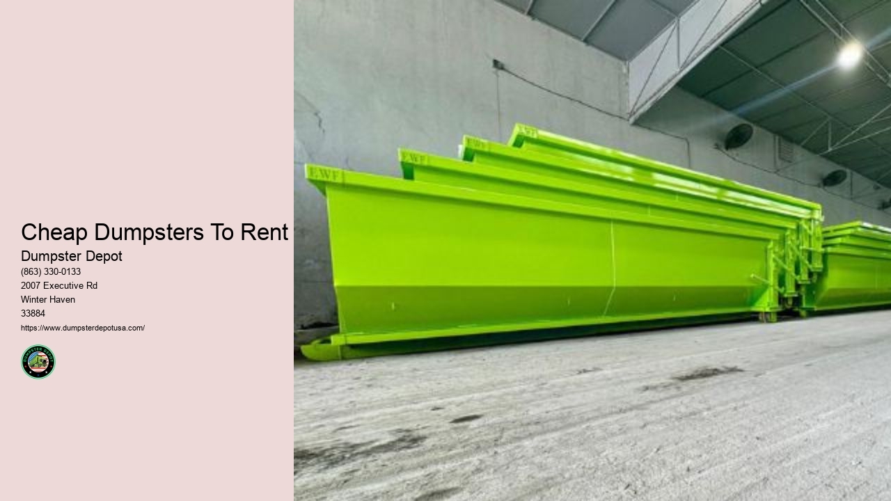 Cheap Dumpsters To Rent