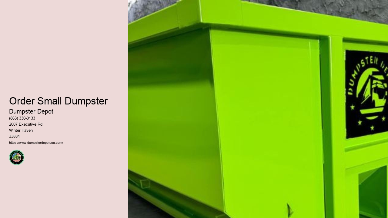 Small Dumpster Rental Winter Haven